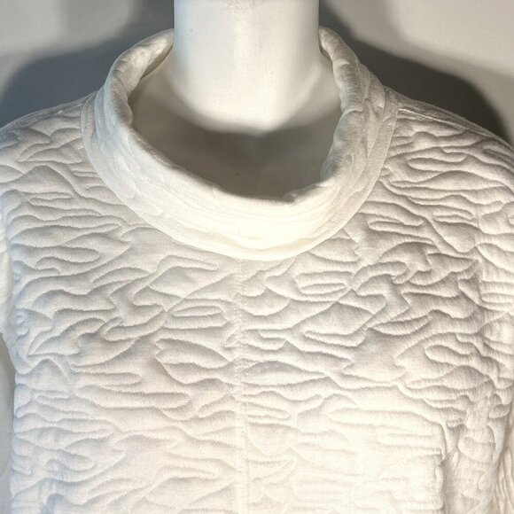Workshop Republic NWT SZ2X Ivory quilted sweatshirt Comfy Modern Minimalist Chic - Picture 3 of 8
